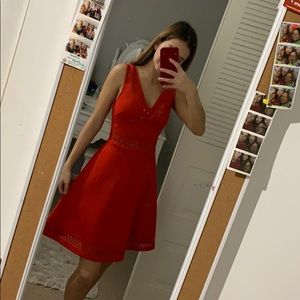 Guess red A-line dress